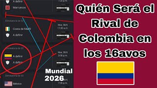 Who will Colombia play in the 2026 World Cup Round of 32? Who will be Colombia's opponent?