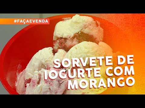 Vídeo: Sorvete De Iogurte De Morango