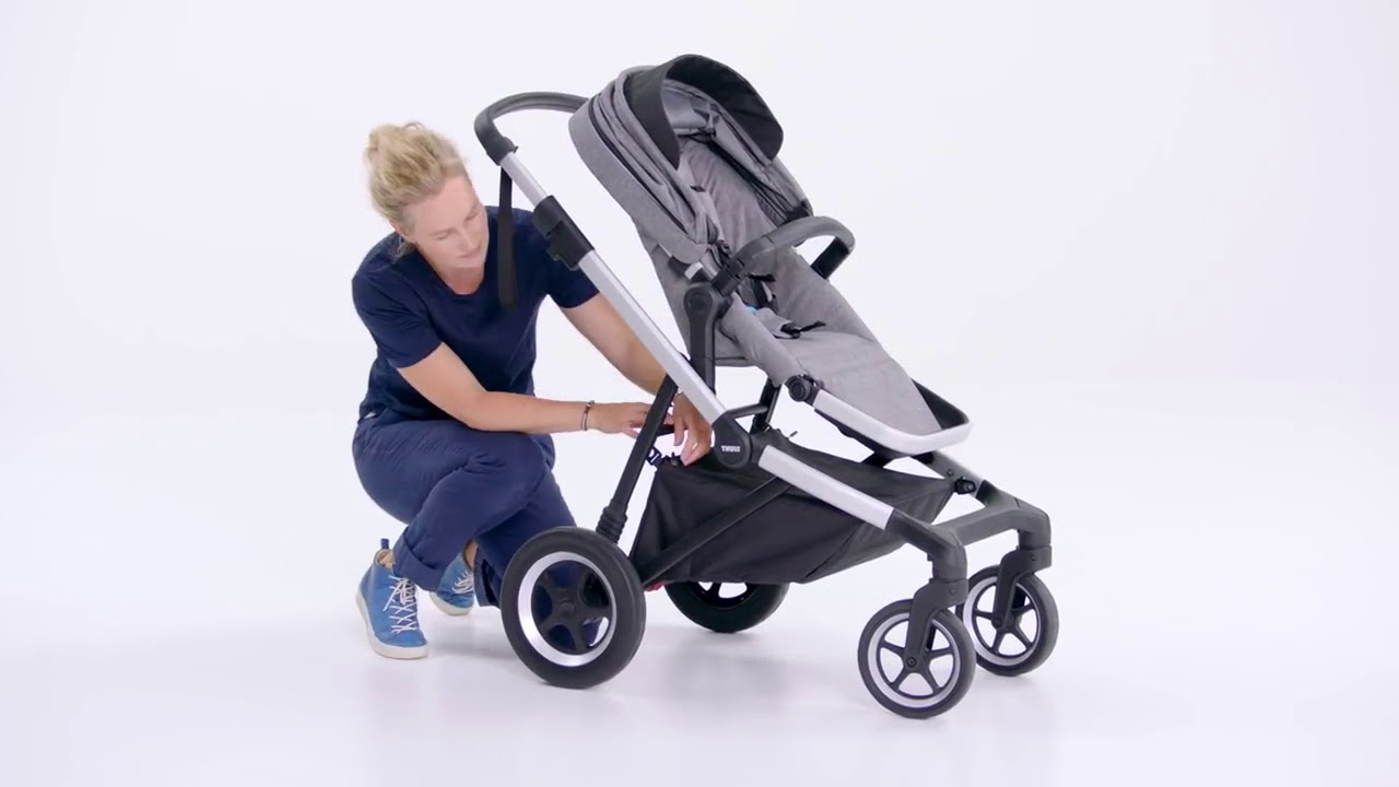 thule sleek stroller double