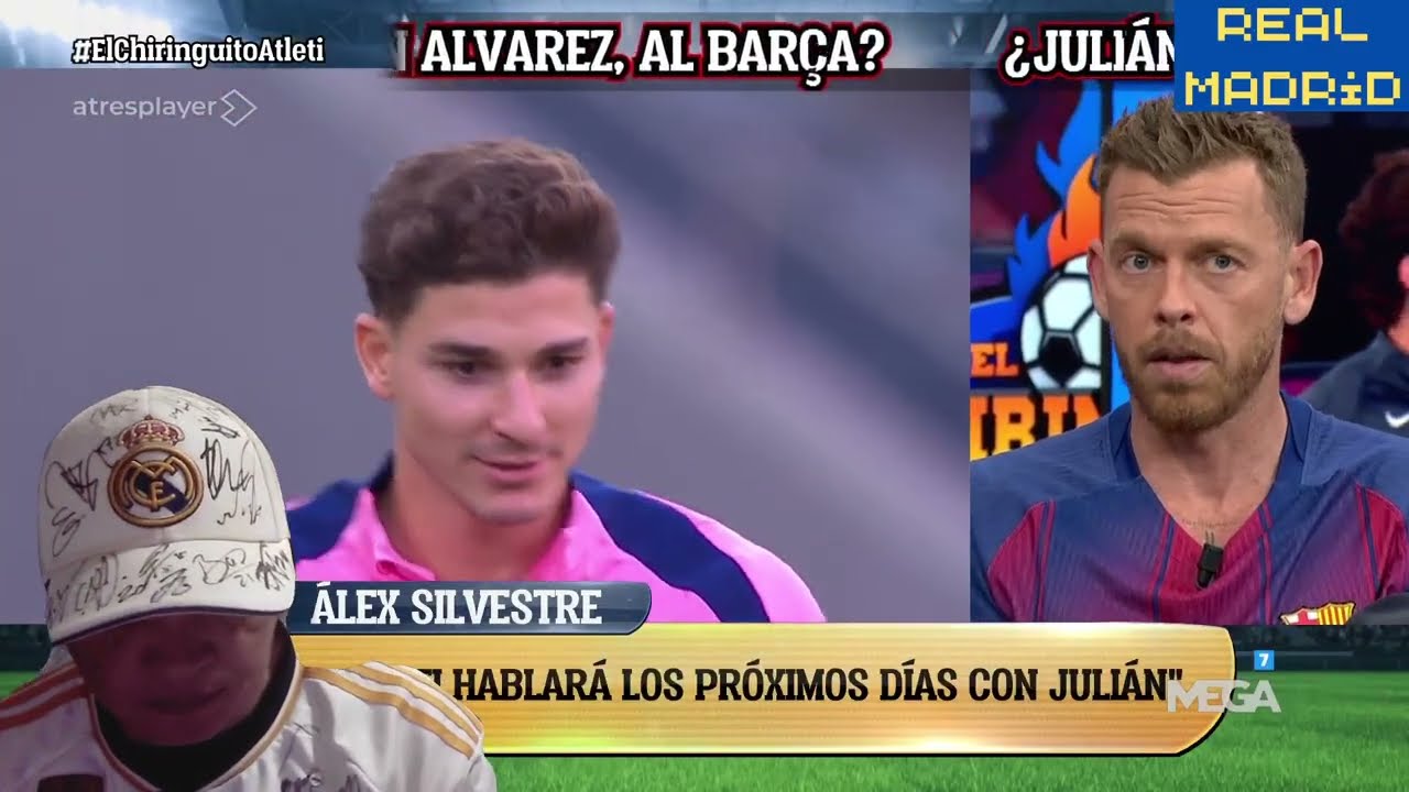 INTENSO DEBATE JULIAN ALVAREZ SE QUIERE IR DEL ATLETICO DE MADRID AL BARCELONA EL CHIRINGUITO