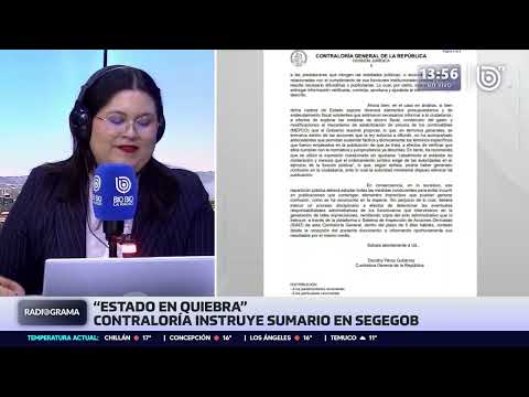 Contraloría ordena sumario a Segegob por irregularidades en publicación sobre «Estado en quiebra