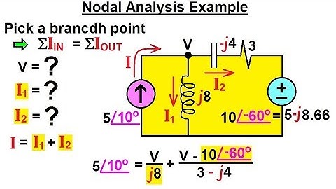 Electrical Engineering: Ch 11 AC Circuit Analysis (4 of 55) Nodal Analysis Example