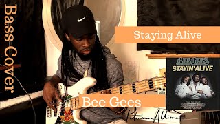 Instrumental // Bee Gees - Staying Alive ( Bass Cover ) by Peterson Altimo