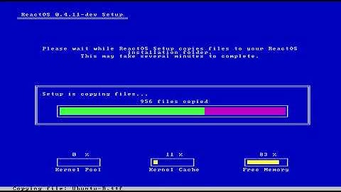 Experiment: Testing a custom progress-bar in the text-mode installation of ReactOS