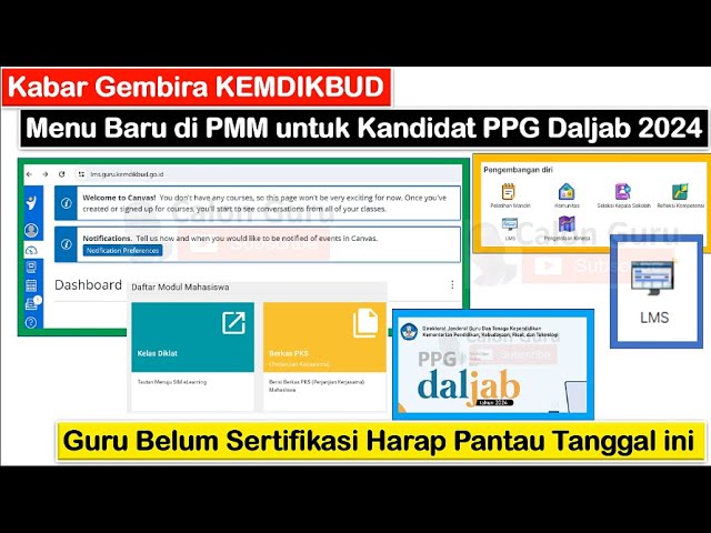 RILIS Menu Baru di PMM untuk Kandidat Peserta PPG Daljab 2024 ~ Cek LMS PPG Daljab Mulai Tanggal ini class=