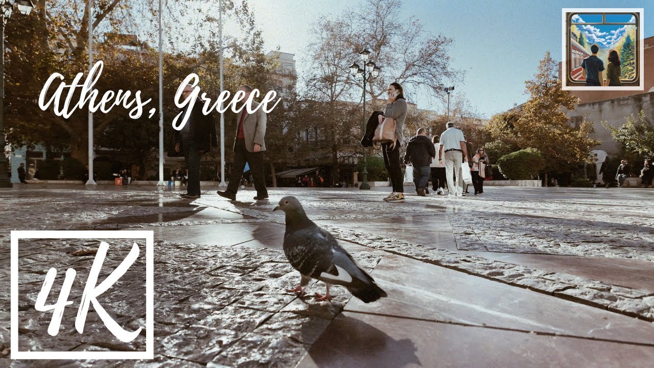 [4K] Athens 🇬🇷 I Serene Walk on a Very Sunny Day - Ambient City Virtual  Walk