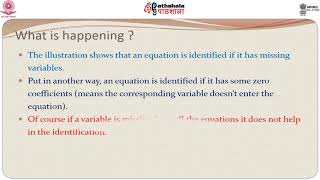 M-03. Simultaneous equations models: the identification problem contd.