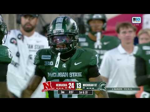 Chrishon McCray With the ONE-HANDED CATCH vs. Nebraska | Michigan State Football