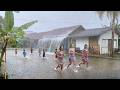 EXTREME WEATHER ⚡🌧️ Powerful Rainstorm in the Coldest Village | Deep Sleep Sounds Tonight
