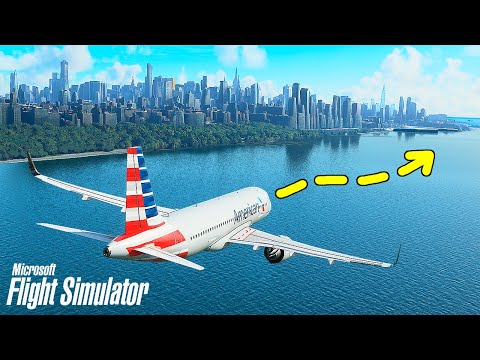 Видео: Повторил АВАРИЙНУЮ ПОСАДКУ НА ГУДЗОН в Нью-Йорке! - Microsoft Flight Simulator 2020