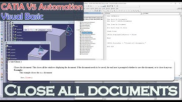 CATIA V5 Automation Visual Basic Create all documents