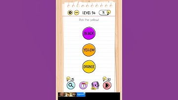 Brain Test Level 54- pick the red colour #brainstorm #brain #game