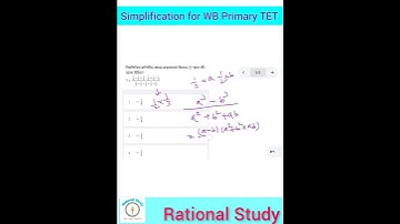 Expected Simplification for WB Primary TET 2022 || TET Math ||