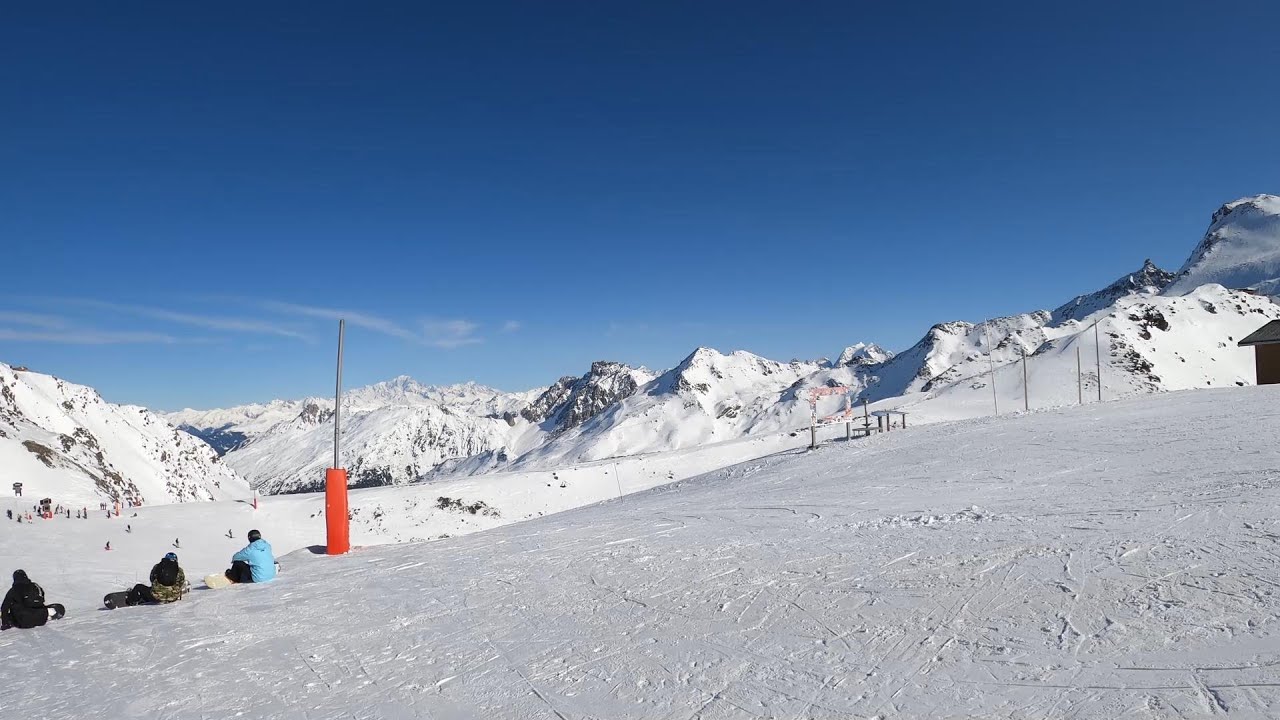 TOP to Bottom  Pluviometre, Traversee, Cairn & Cumin  Les 3 Vallees/Val Thorens North-east ski