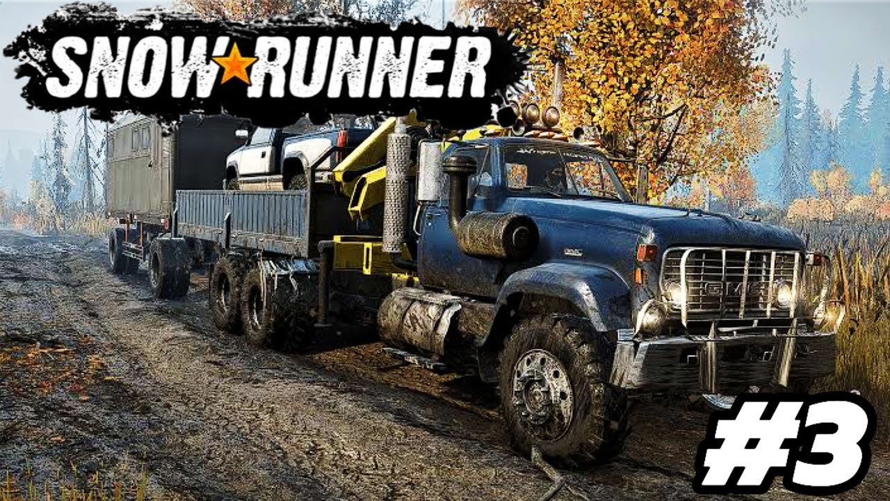 snowrunner Part: 3 Mountain Bridge , Road Block, and King Of The Hill 