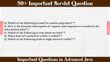 MCQ Questions Servlet with Answers