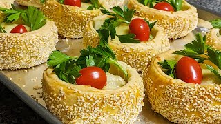 Julienne with mushrooms in baskets! French cuisine