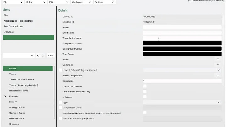 The Editor: Creating A League