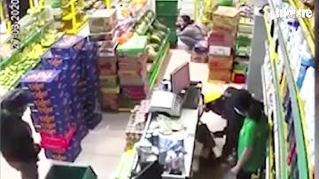 VIdeo Hai thanh niên dùng súng cướp ở Bách Hoá Xanh Tân Phú  ngày 28/03/2020