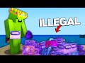 I destroyed illegal items  on the deadliest minecraft server