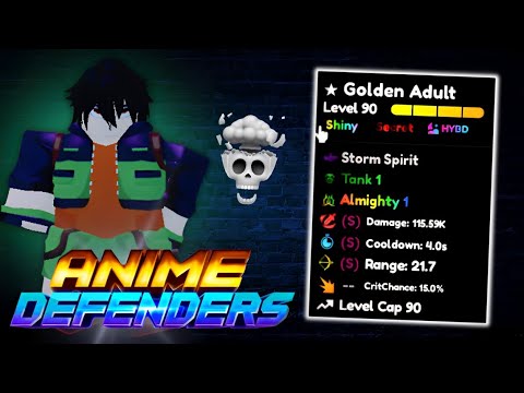 Almighty+Tank Golden Adult show case 💀 | Anime defender Strongest golden boy |
