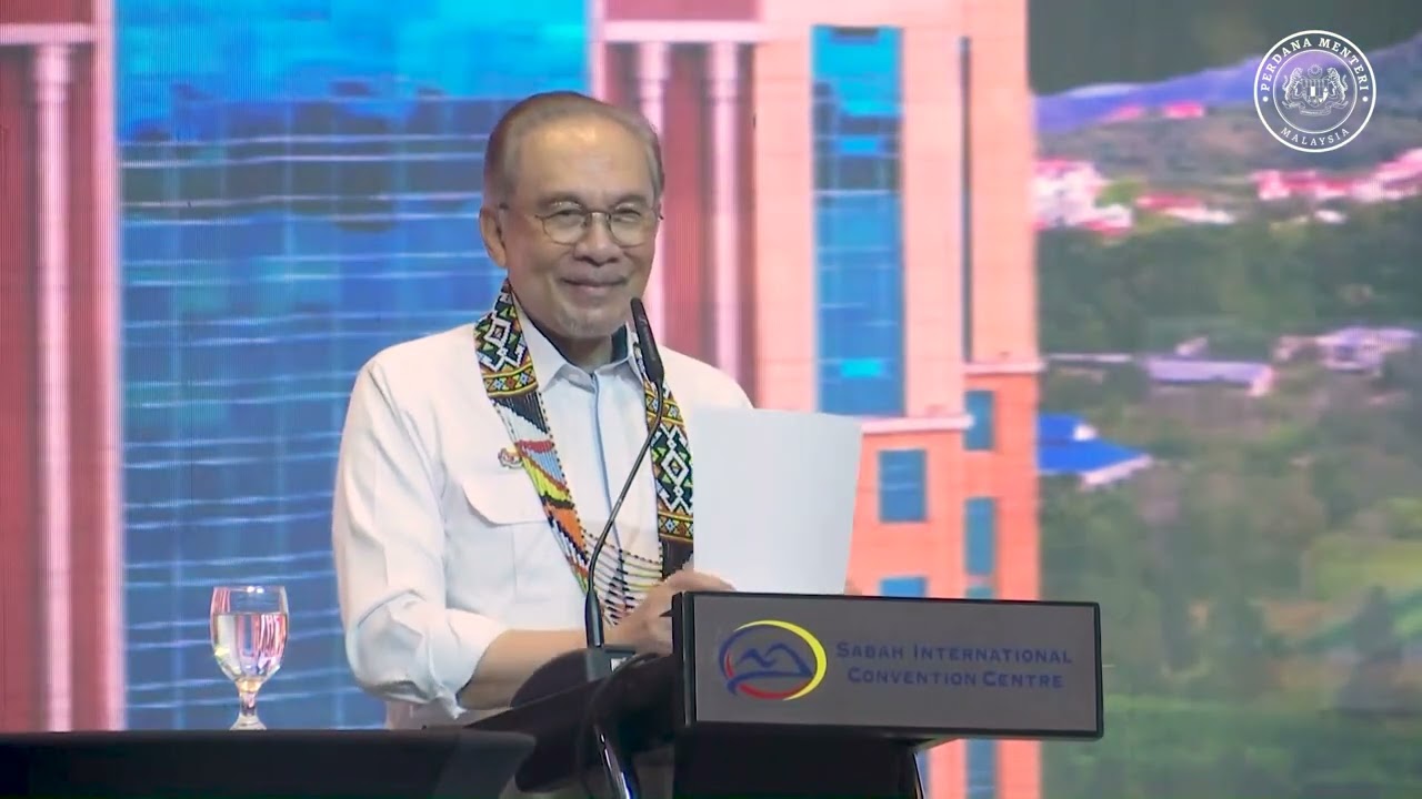 Ucapan Anwar Ibrahim dalam Program Rancakkan MADANI Sabah.