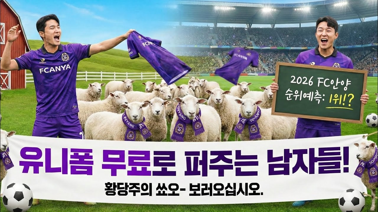 [양떼목장]유니폼 무료로 퍼주는 남자들의 2026 FC안양 순위예측쑈.