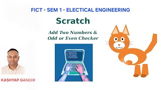 Add 2 numbers and Odd or Evan Checker Program Script for Scratch