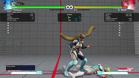 R.Mika Wake up OS - against meaty throws / normals, shimmy and neutral jump