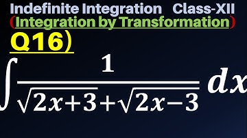 Q16 | Evaluate ∫1/√(2x+3)+√(2x-3) dx | Integral of 1/√(2x+3)+√(2x-3)dx | Integrate 1/√(2x+3)+√(2x-3)