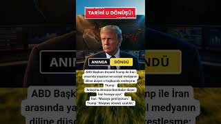 TRUMP'TAN TARİHİ U DÖNÜŞÜ: "Bombalar Düşer" Dedi, Ateşkes İlan Etti!