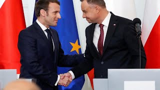 À Varsovie, Emmanuel Macron plaide pour un réchauffement des relations franco-polonaises