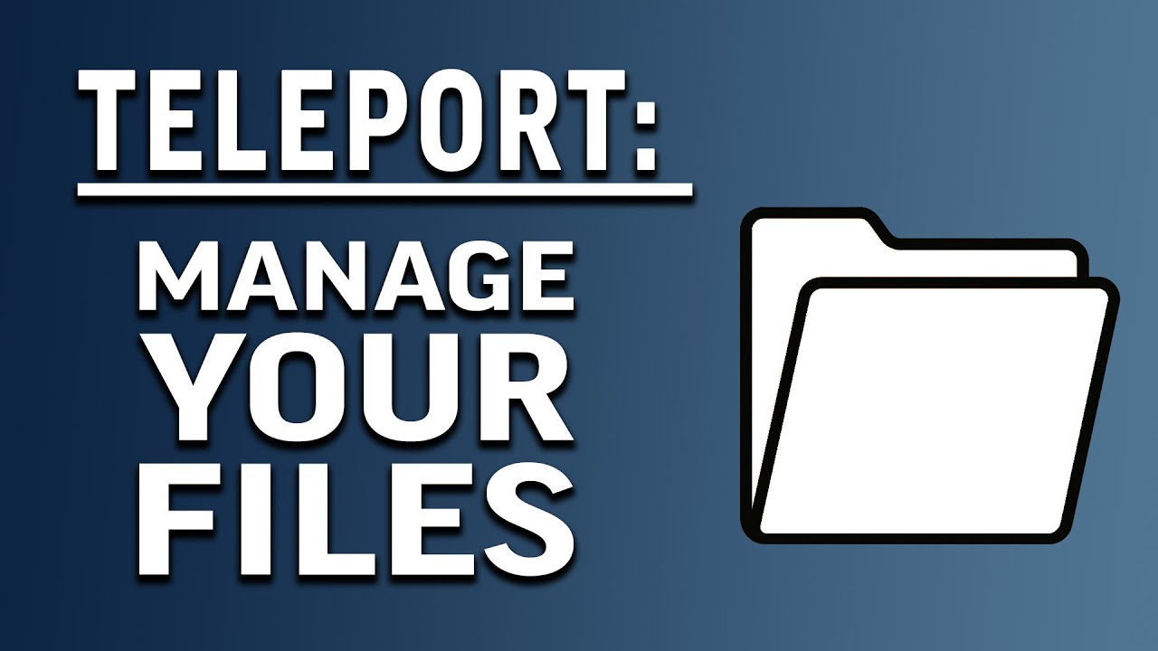 Teleport Files Page Tour | Upload, Manage, and Preview Your Files