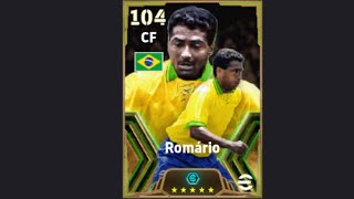 Romario 104 Player Progression in Efootball 2024