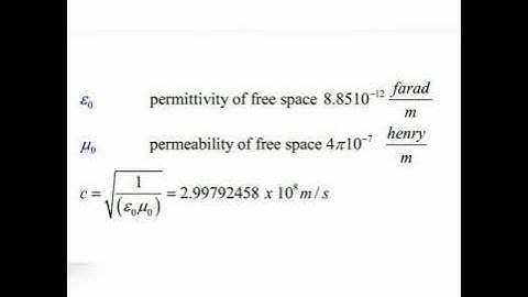 Difference between permittivity and permeability  and relation with speed of light