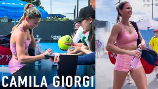 Camila Giorgi | Cute Even After Practice!