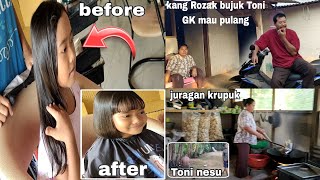 Yuna minta ke salon⁉️  kerumah Mbak Nung  || kang Rozak bujuk Toni gak mau pulang nganyari ac