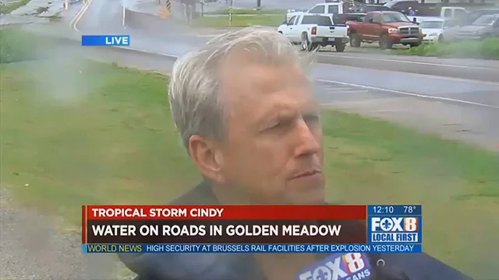 Tropical Storm Cindy flooding in Golden Meadow