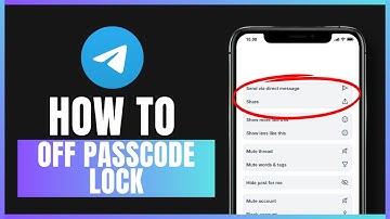 How to turn off passcode lock on Telegram