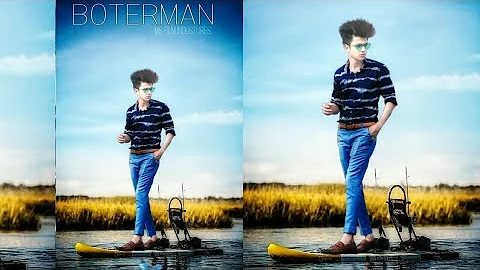 Boat photo manipulation editing tutorial || picsart pose at boat || picsart editing tutorial