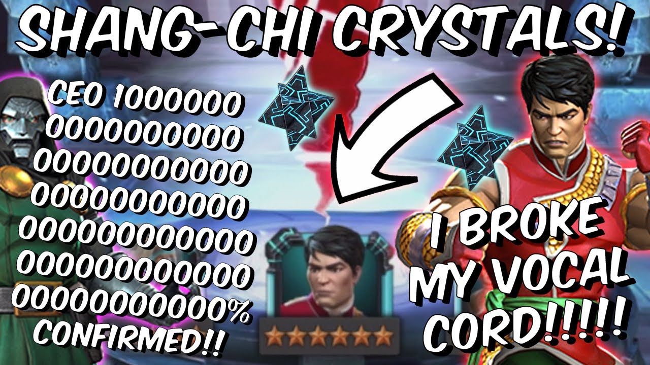 LUCKIEST 6 STAR SHANG-CHI CAVALIER CRYSTAL OPENING! - CEO 10000000000% - Marvel Contest of Champions