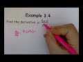 Calculus 2.3: Product Rule, Quotient Rule, Higher Order Derivatives