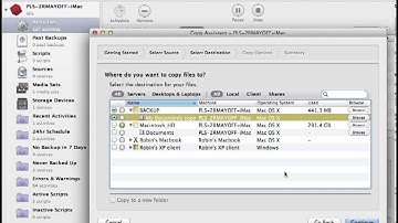 Using the Copy Assistant with Retrospect 10