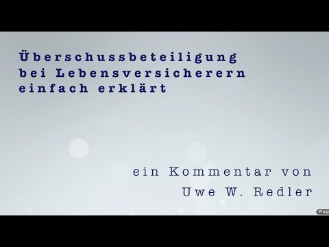 Video: Wie wird der Überschuss der Versicherungsnehmer berechnet?