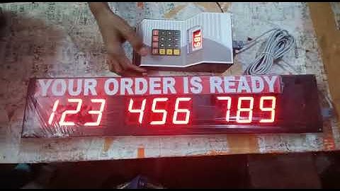 Dehmy 3 Digit Token calling Display system with ring bell for banks, restaurants, etc