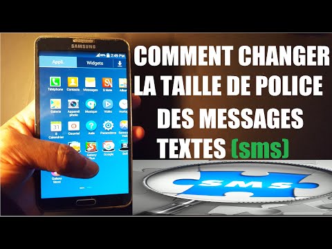 Vidéo: Comment Augmenter La Taille Des SMS