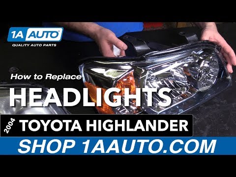 How to Replace Headlights 04-05 Toyota Highlander