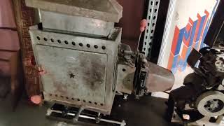 Vintage Hand Crank Powers Cameragraph motion picture film projector #6  1910 carbon arc lamp house