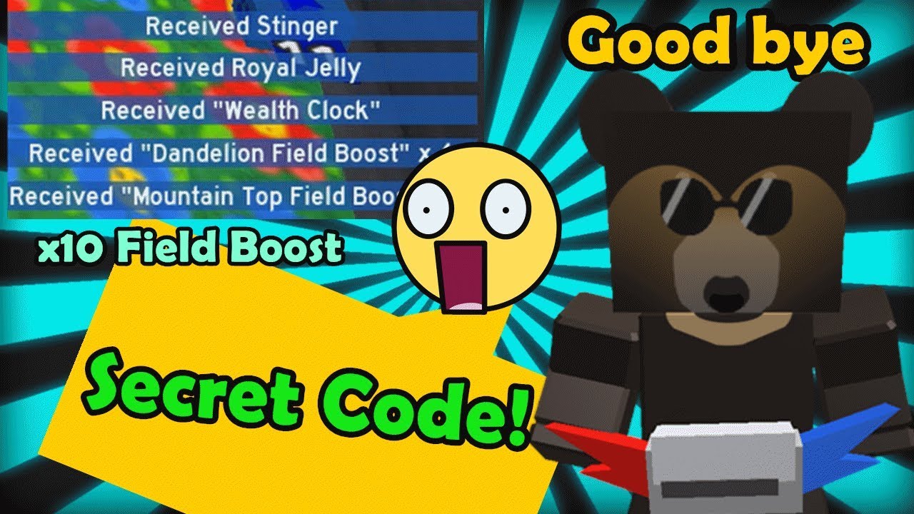 Sun Bear Gave Us Final Secret Code Good Bye Sun Bear Bee Swarm Simulator Youtube - codes for bee simulator roblox for bear bee