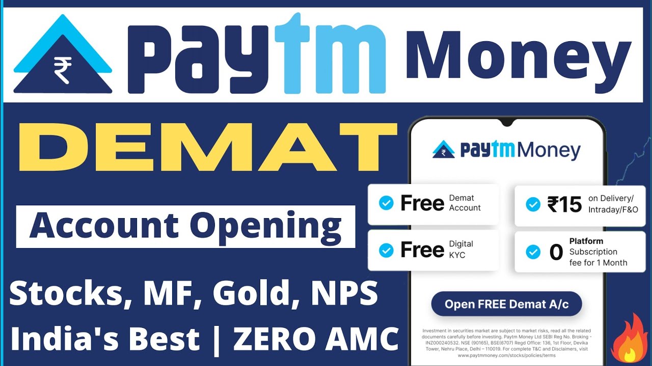 Paytm Money Demat Account Opening Process 2023 - Paytm Money Account Kaise Banaye | Stocks, MF, Gold